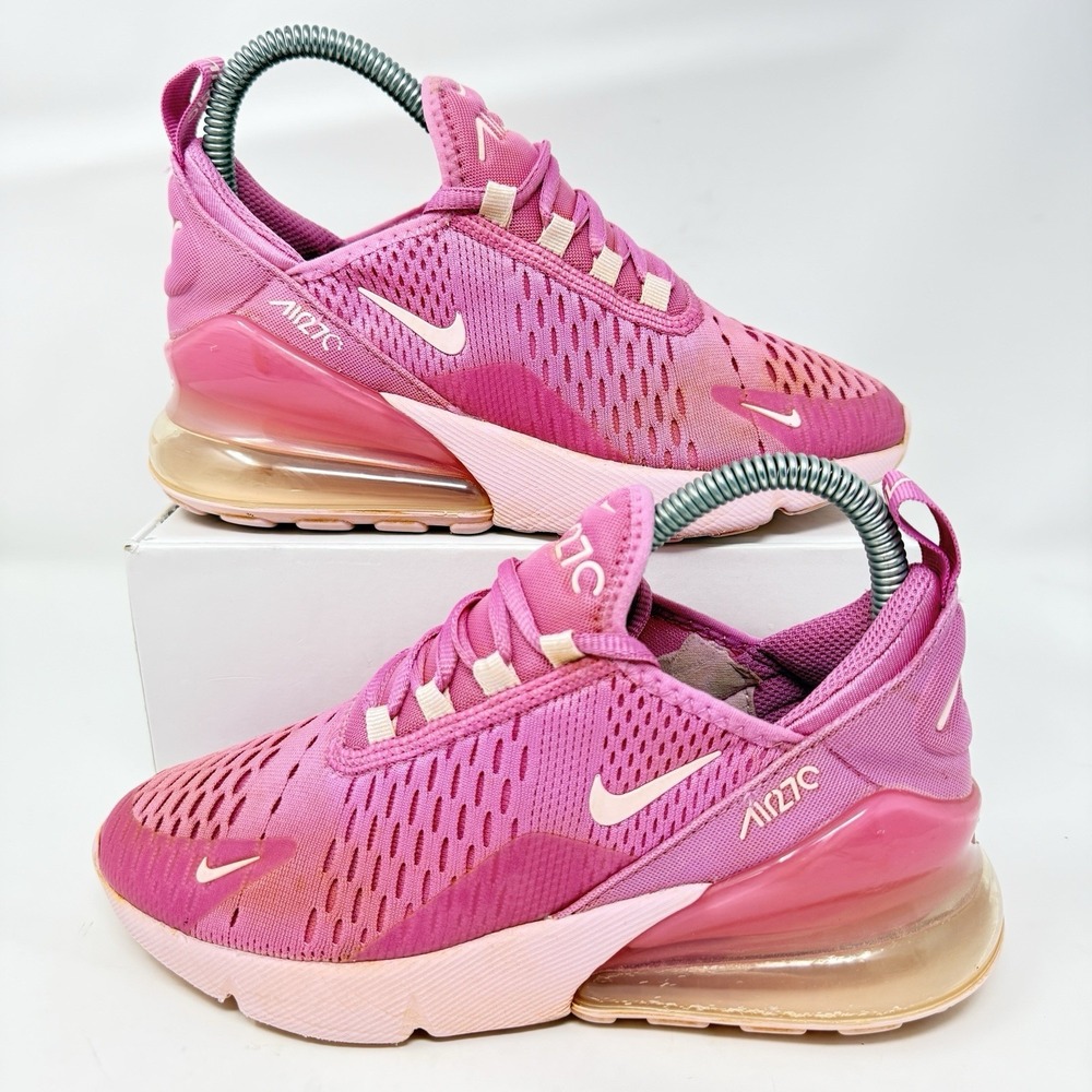 Nike Air Max 270 GS Running Shoes Youth 3.5Y Womens 5 Magical Flamingo Pink Foam